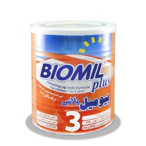 شیر خشک بیومیل پلاس ۳ فاسبل مناسب ۱ تا ۳ سالگی ۴۰۰ گرم