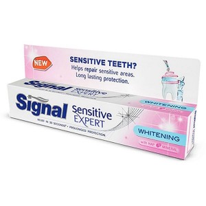 خمیر دندان سفیدکننده سیگنال مدل Sensitive Expert مناسب دندان حساس 100 میل