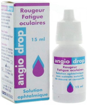 محلول چشمی استریل گیاهی Angio Drop بطری 15 میلی لیتری