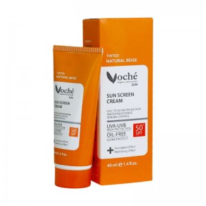 کرم ضد آفتاب بی‌رنگ وچه SPF50 مناسب پوست چرب حجم 40 میل