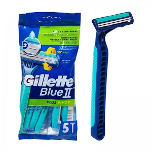 خودتراش پفکی ژيلت مدل Blue 2 بسته 5 عددی