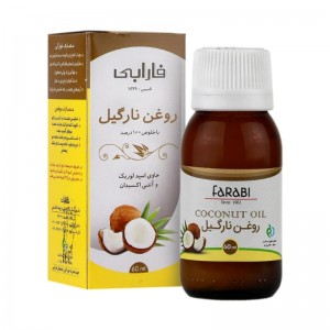 روغن نارگيل فارابی حاوی اسید لوریک حجم 60 میل