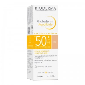 ضدآفتاب بایودرما مدل فتودرم آکوا فلوئيد SPF50 لايت بژ روشن
