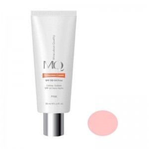 کرم ضدآفتاب فاقد چربی ام کيو spf50 صورتی حجم 55 میل