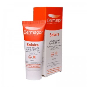 درماگور ضد آفتاب رنگی فاقد چربی SPF 50