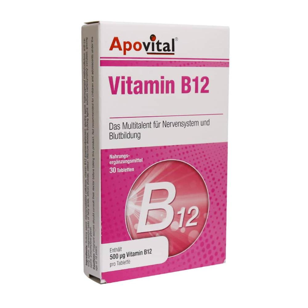 قرص ویتامین B12 آپوویتال 30 عدد - تصویر 1