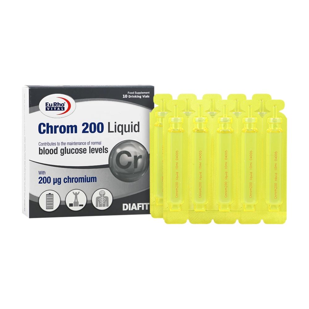 ویال خوراکی کروم 200 میکرو گرم یوروویتال - تصویر 1