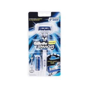 خود تراش مچ تری ژیلت مدل Mach 3 Turbo همراه با 2 یدک