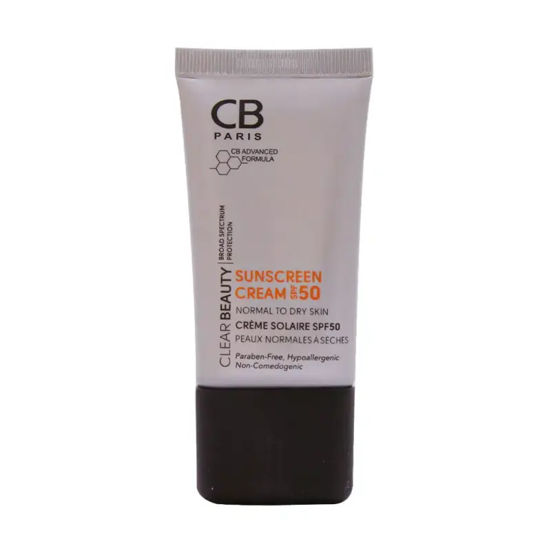 کرم ضد آفتاب بی رنگ SPF50  سی بی پاریس مناسب پوست نرمال تا خشک 40 میلی لیتر - تصویر 2