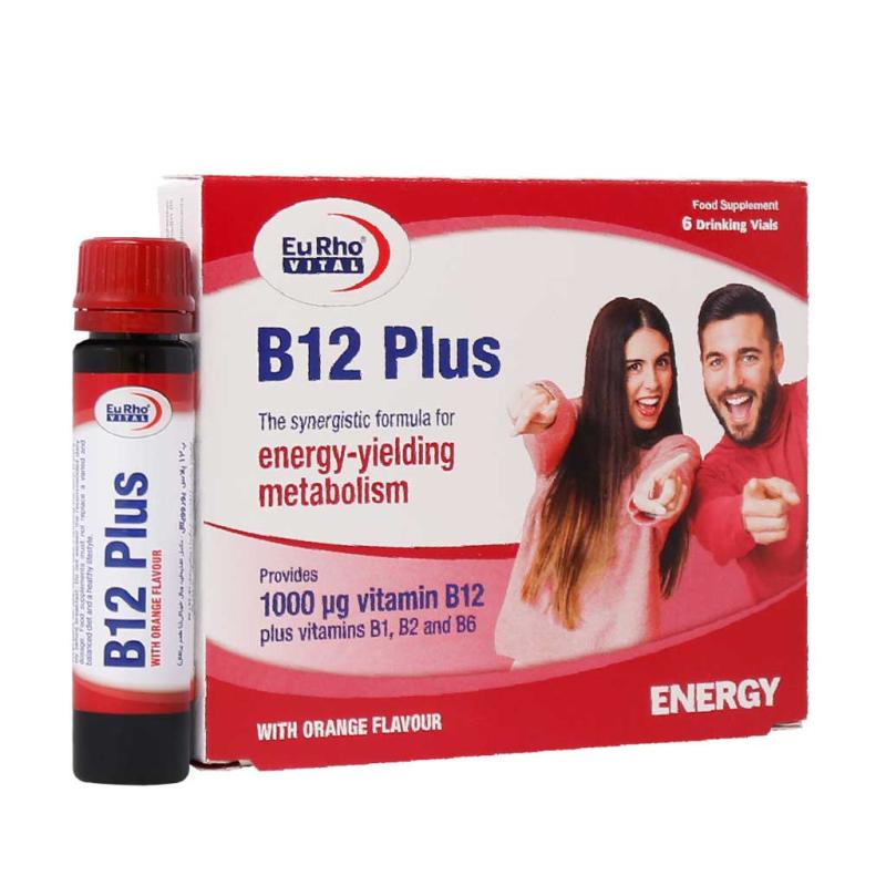 ویال خوراکی ویتامین B12 پلاس یوروویتال 6 عدد - تصویر 2