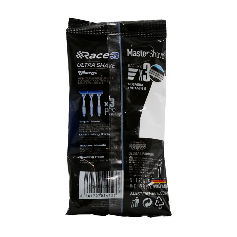 خود تراش مستر شیو مدل Race3 3 عدد - تصویر 2