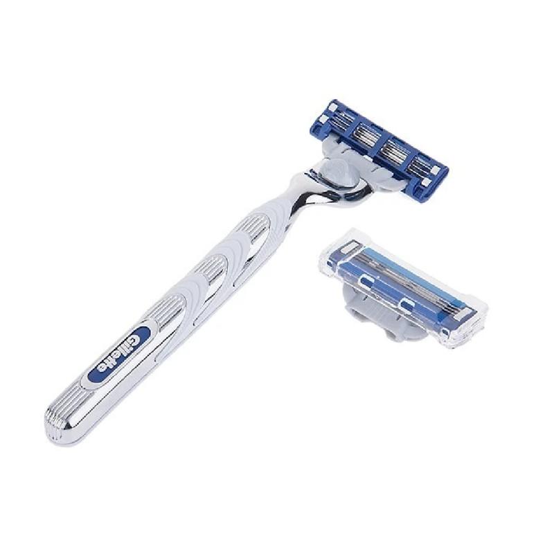 خود تراش مچ تری ژیلت مدل Mach 3 Turbo همراه با 2 یدک - تصویر 2