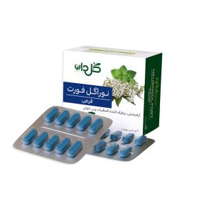 قرص روکش ‎دار نوراگل فورت  گل دارو ۳۰ عددی