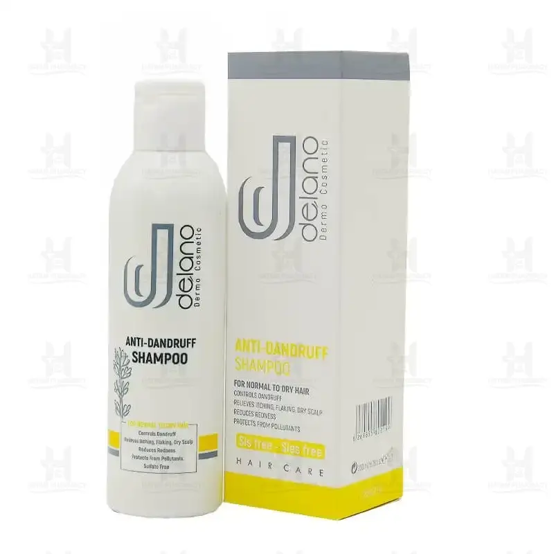 شامپو ضد شوره دلانو مناسب موهای خشک و نرمال 200ml - تصویر 1