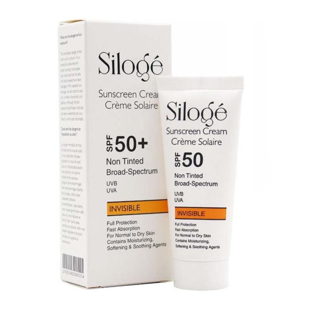 کرم ضد آفتاب بدون رنگ سیلوژه SPF 50 مناسب پوست‌های نرمال تا خشک 40 میلی‌لیتر - تصویر 1