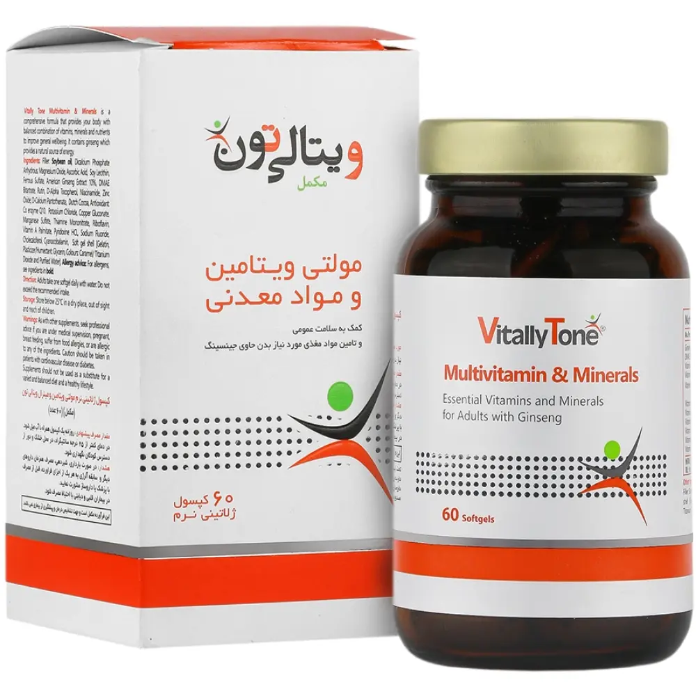 کپسول مولتی ویتامین و مینرال ویتالی تون بسته 60 عددی - تصویر 1