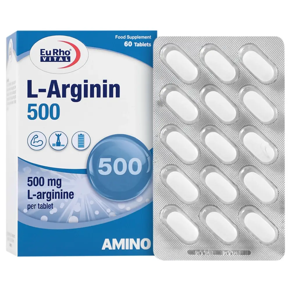 قرص ال آرژنین 500 میلی گرم یوروویتال 60 عددی - تصویر 1