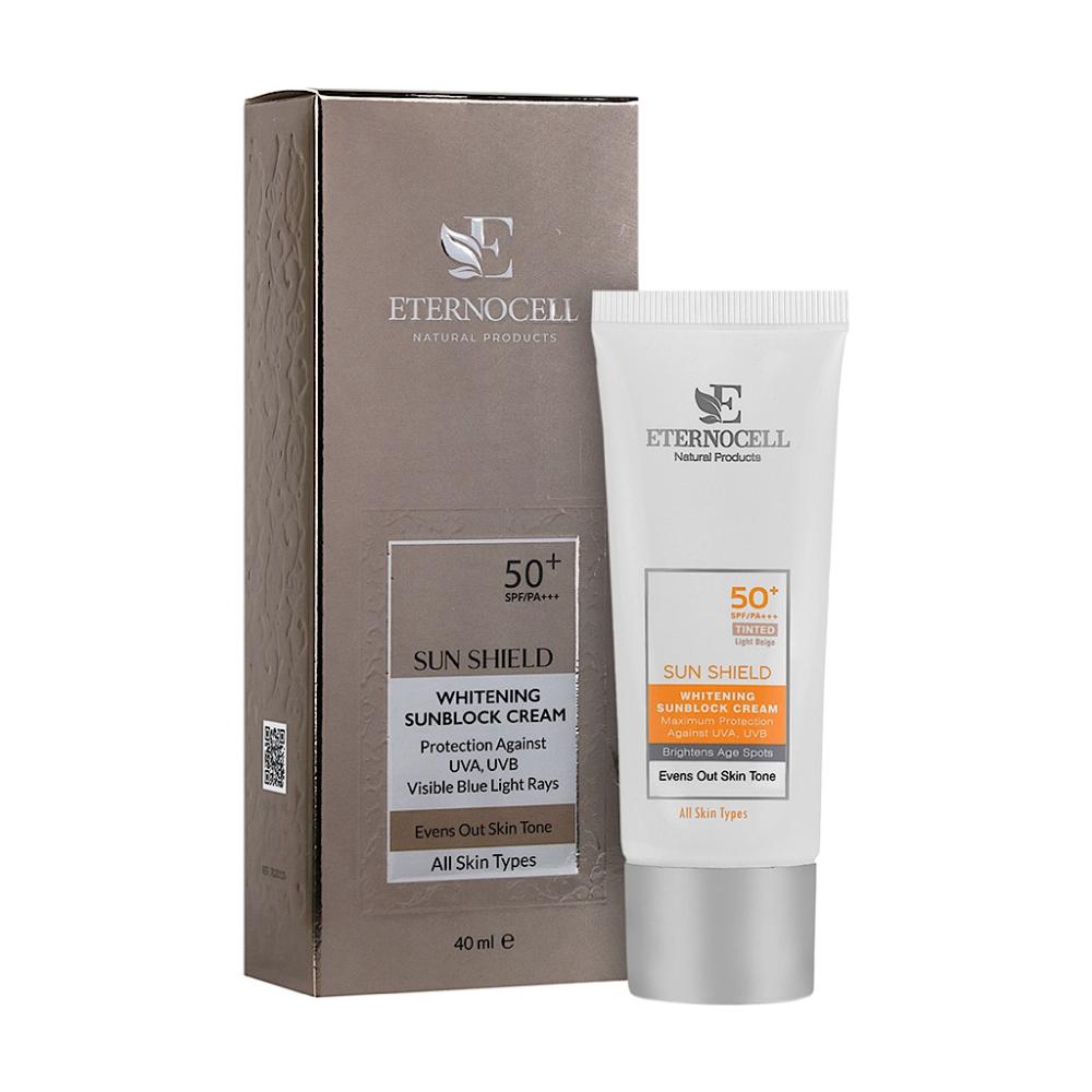 کرم ضد آفتاب رنگی اترنوسل سان شیلد بژ روشن SPF50 حجم 50 میلی‌لیتر - تصویر 1