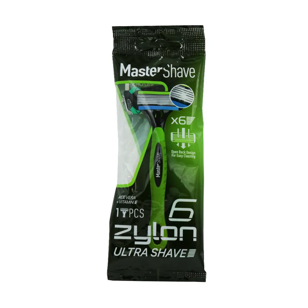 خود تراش مردانه 6 لبه مدل Zylon مستر شیو 1 عدد - تصویر 1