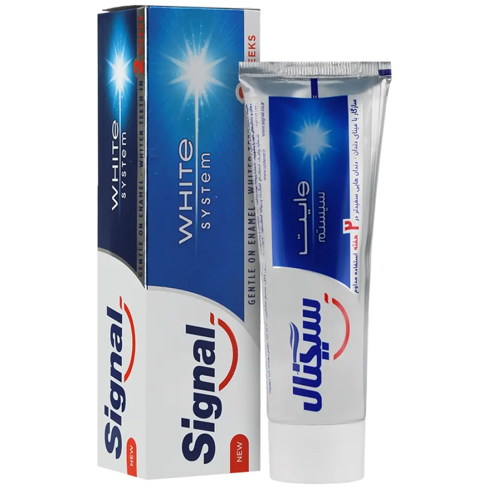 خمیر دندان سفید کننده وایت سیستم سیگنال 75 میلی لیتر - تصویر 1