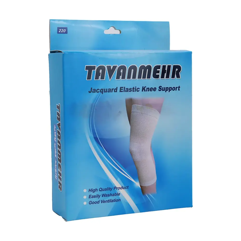 زانوبند کشی ژاکارد صادراتی توانمهر کد 220 سایز L - تصویر 1