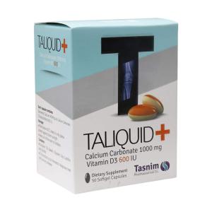 کپسول ژلاتینی تالیکویید پلاس تسنیم 50 عددی