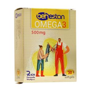 سافت ژل امگا 3 بهستان 500 میلی گرم 30 عددی