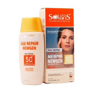 ضد آفتاب فلوئید آردن سولاریس بژ روشن SPF50 ضد چروک