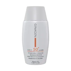 ضد آفتاب بی رنگ ژیناژن مناسب پوست چرب SPF50 حجم 50 میلی لیتر