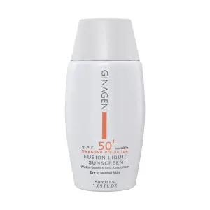 کرم ضد آفتاب بی رنگ ژیناژن مناسب پوست خشک و نرمال SPF50 حجم 50 میلی لیتر