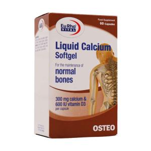 کپسول لیکوئید کلسیم یوروویتال 60 عددی