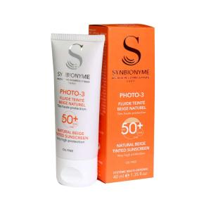 ضد آفتاب رنگی فتو 3 سین بیونیم SPF50 رنگ بژ طبیعی 40 میلی لیتر