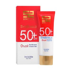 کرم ژل ضد آفتاب SPF50 مخصوص بانوان ساین اسکین مدل Syn Shield حجم 50 میلی‌لیتر