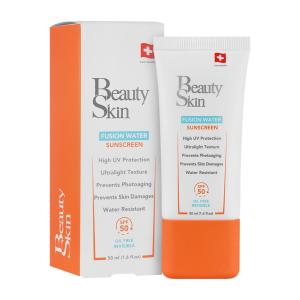 ضد آفتاب بی رنگ بیوتی اسکین SPF 50 50 میلی لیتر