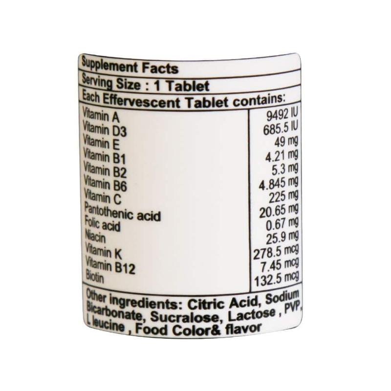 قرص جوشان مولتی ویتامین فیشر فلکسان 20 عدد - تصویر 4