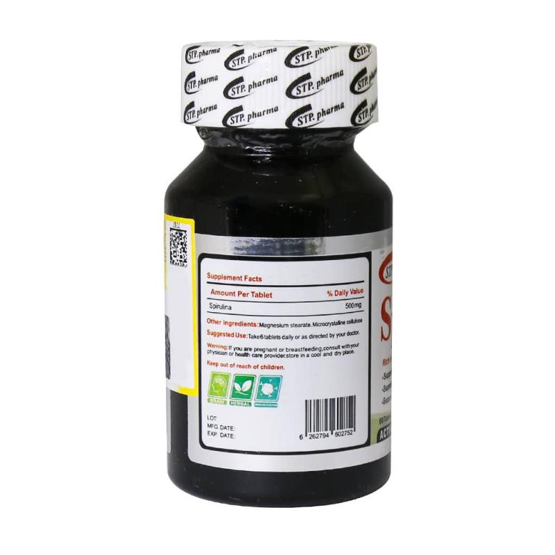 قرص اسپیرولینا اس تی پی فارما 60 عدد - تصویر 2