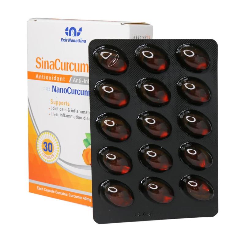کپسول سینا کورکومین 40 میلی گرم اکسیر نانو سینا - تصویر 2