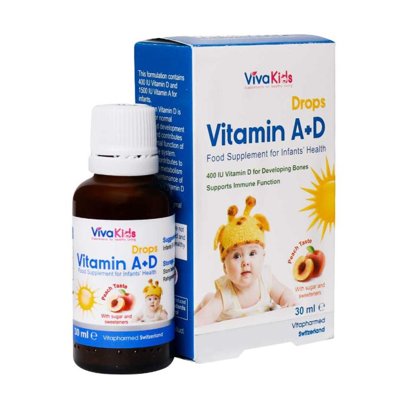 قطره ویتامین آ+د ویواکیدز 30 میلی لیتر - تصویر 2