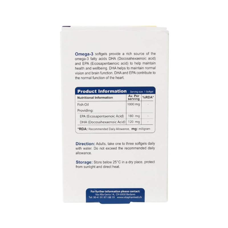 کپسول نرم ژلاتینی امگا 3 High EPA ویواتیون 30 عدد - تصویر 3