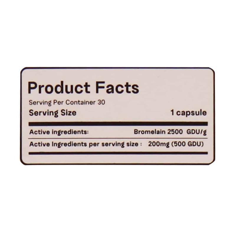 کپسول بروزایم (بروملین) 200 mg 30 عدد - تصویر 3