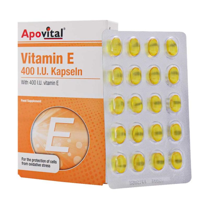 کپسول ویتامین E 400 واحد آپوویتال 40 عدد - تصویر 2