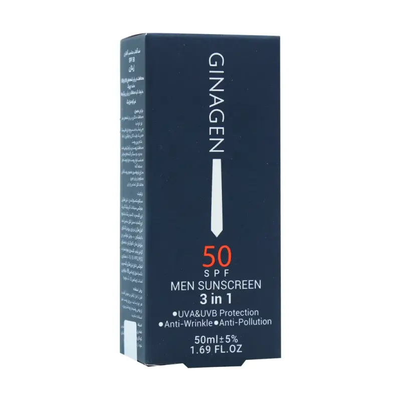کرم ضد آفتاب آقایان ژیناژن SPF 50 حجم 50 میلی‌لیتر - تصویر 2