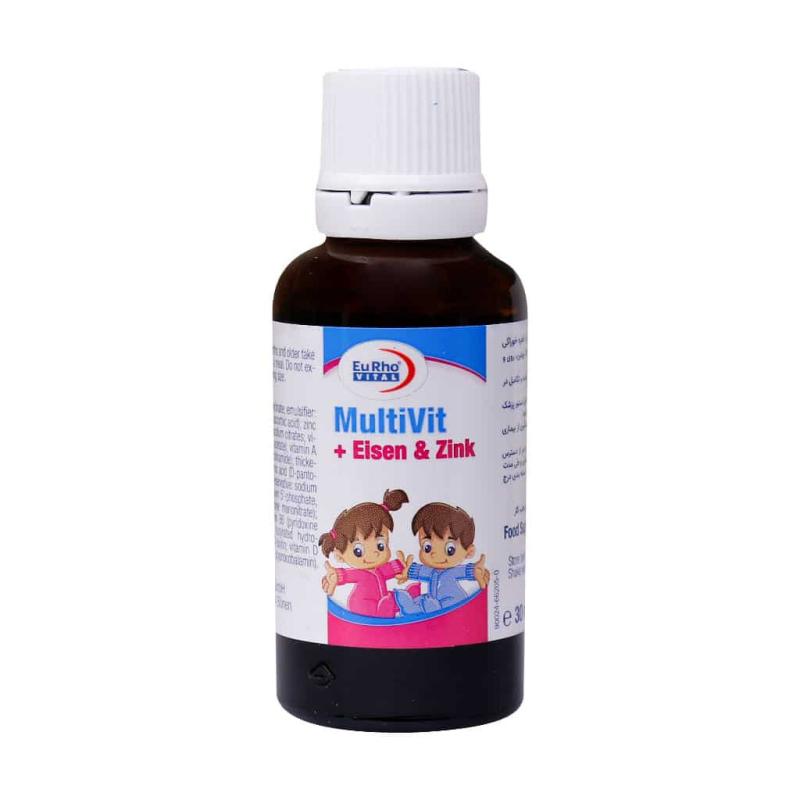 قطره مولتی ویت آیزن و زینک یوروویتال 30 میلی لیتر - تصویر 2