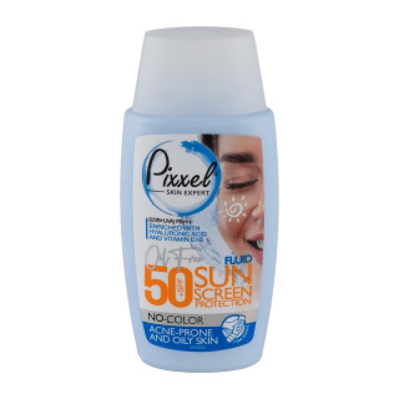 کرم ضد آفتاب بی رنگ پیکسل SPF50 مناسب پوست چرب ۵۰ میلی‌لیتر - تصویر 2
