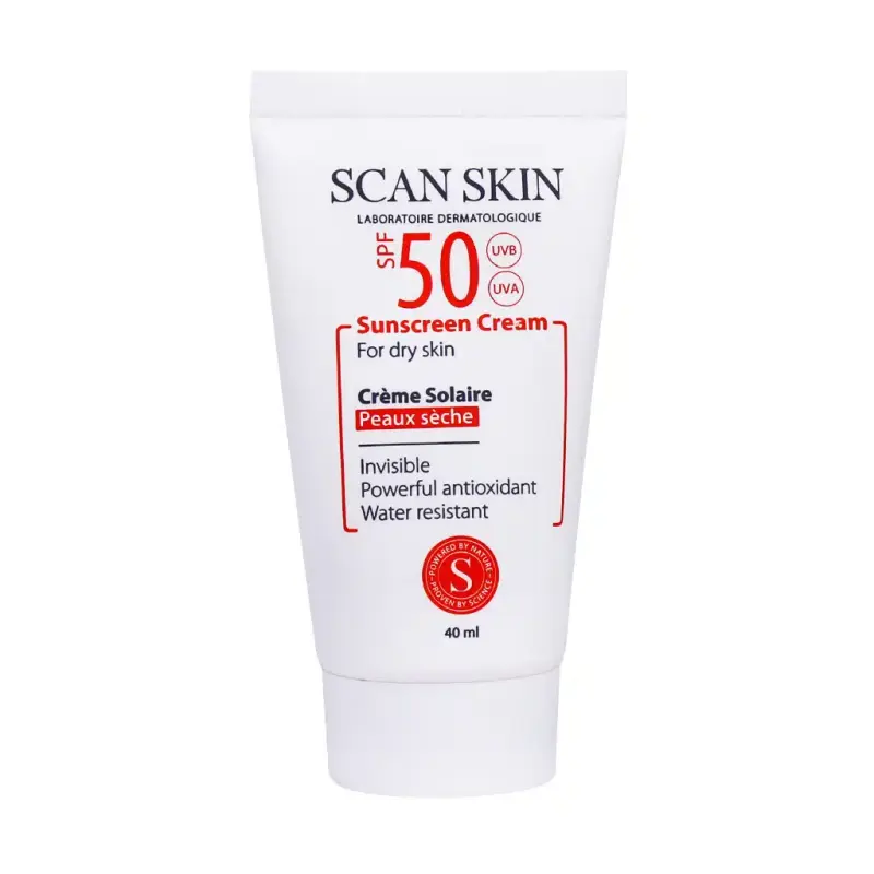 کرم ضد آفتاب بی رنگ اسکن اسکین SPF50 مناسب پوست خشک 40 میلی لیتر - تصویر 2