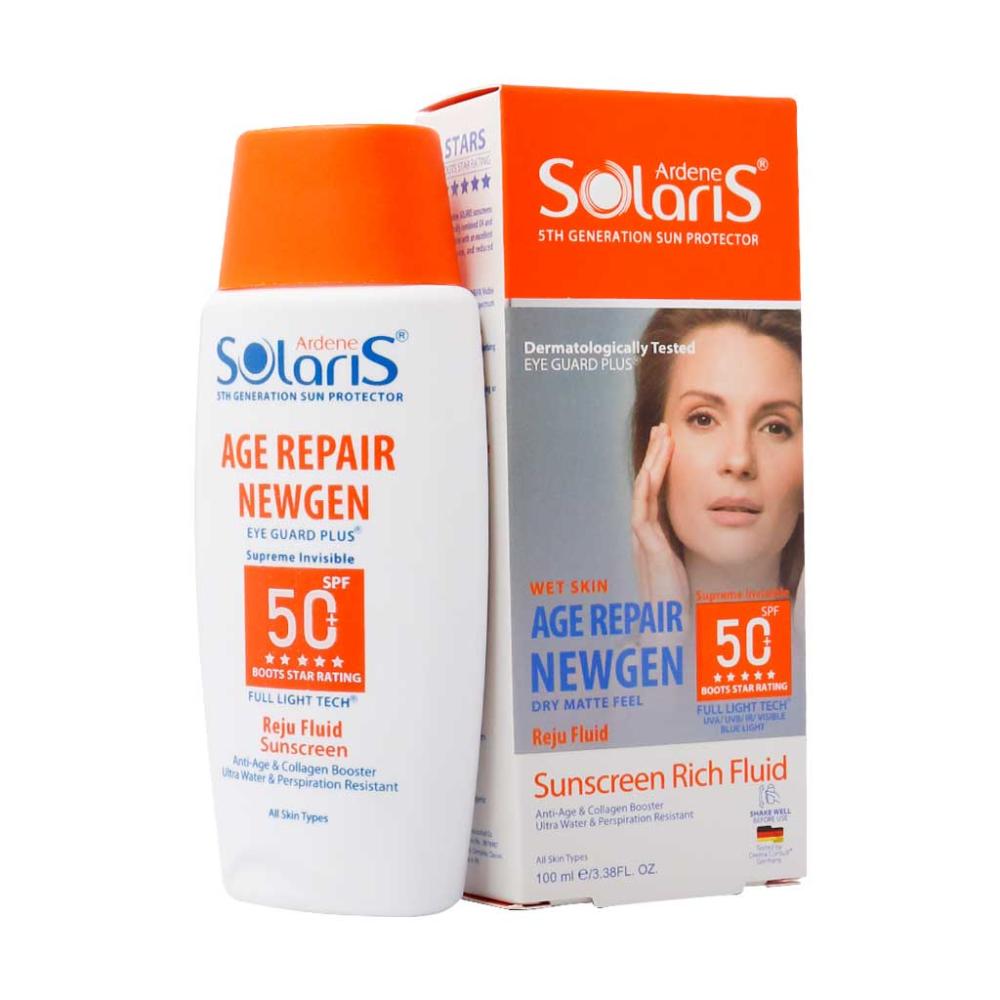 فلوئید ضد آفتاب و ضد چروک سولاریس آردن ایج ریپیر نیوژن SPF50 حجم 100 میلی لیتر - تصویر 1