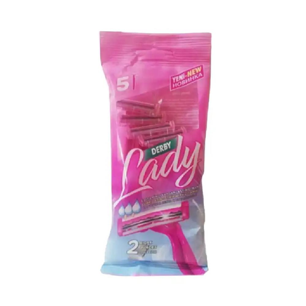 تیغ اصلاح زنانه 2 لبه دربی Derby مدل Lady 5 عدد - تصویر 1