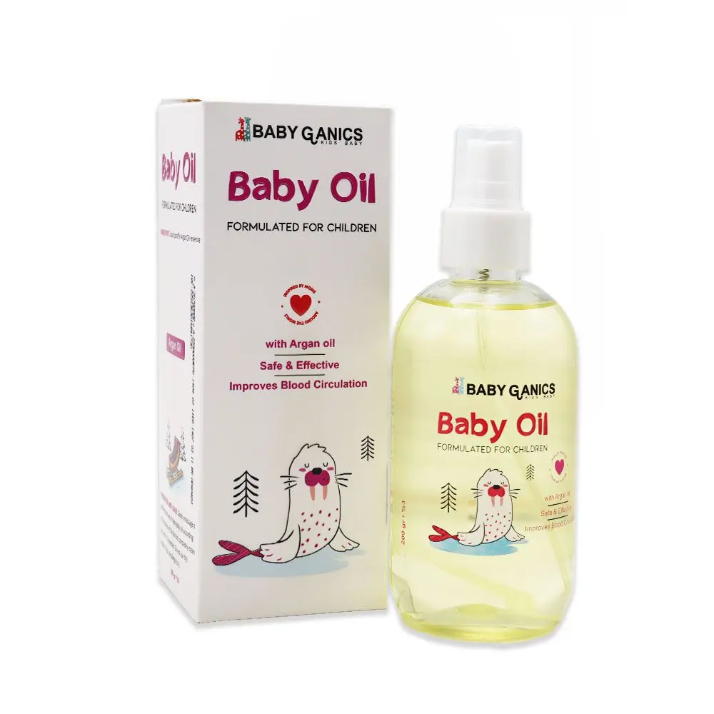 روغن ماساژ کودک بی بی گانیکس 200 میلی لیتر - تصویر 1