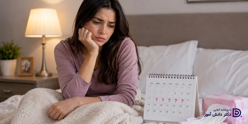 چرا قاعدگی نامنظم میشود؟ از استرس و تغییر وزن تا PCOS و تیروئید