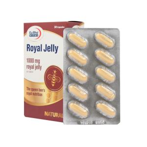 رویال ژلی یوروویتال 1000 میلی گرم 30عددی
